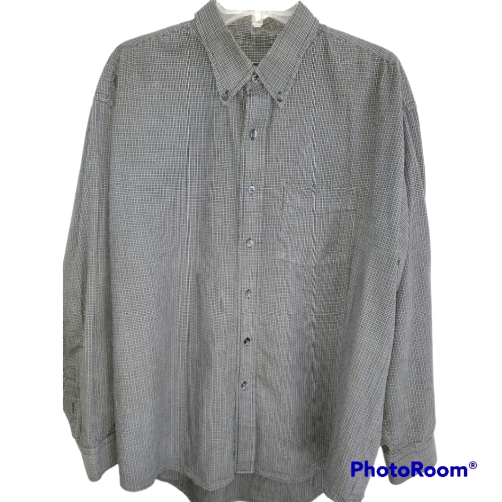 Van Heusen plaid button down